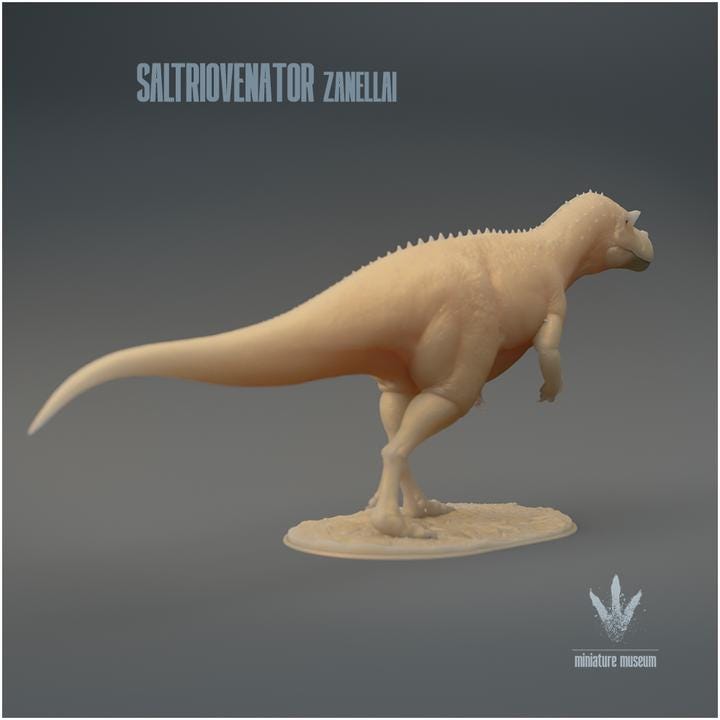 Saltriovenator zanellai : The Saltrio Hunter - UNPAINTED 3D Resin Figure - Miniature Museum