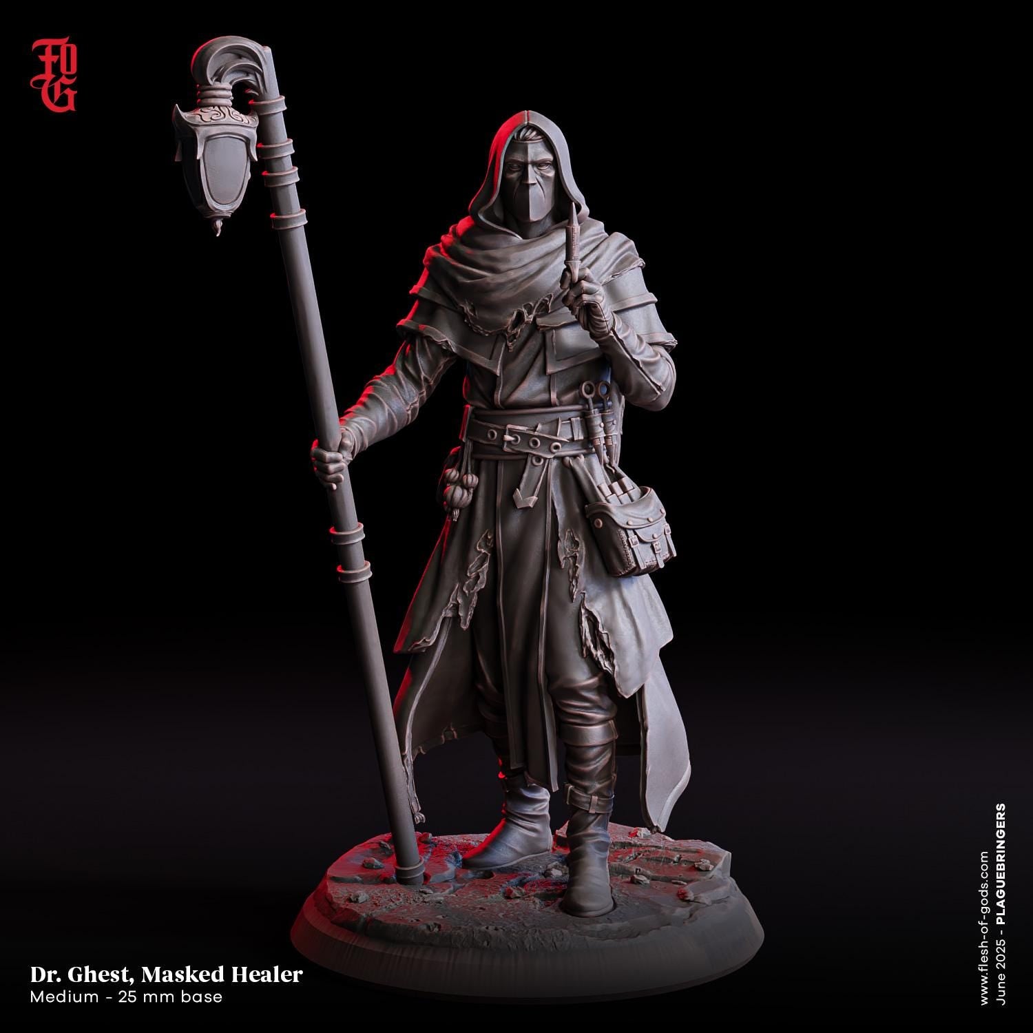 Dr. Ghest, Masked Healer- UNPAINTED Figure - Flesh of Gods