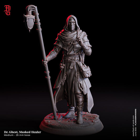 Dr. Ghest, Masked Healer- UNPAINTED Figure - Flesh of Gods