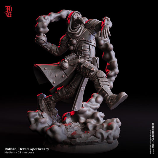 Rothan, Hexed Apothecary- UNPAINTED Figure - Flesh of Gods