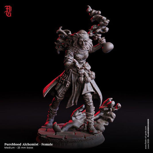 Pureblood Alchemist - Female- UNPAINTED Figure - Flesh of Gods