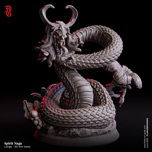 Spirit Naga - UNPAINTED figure - Flesh of Gods