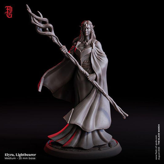 Elyra, Lightbearer - UNPAINTED 3D Figure - Flesh of Gods
