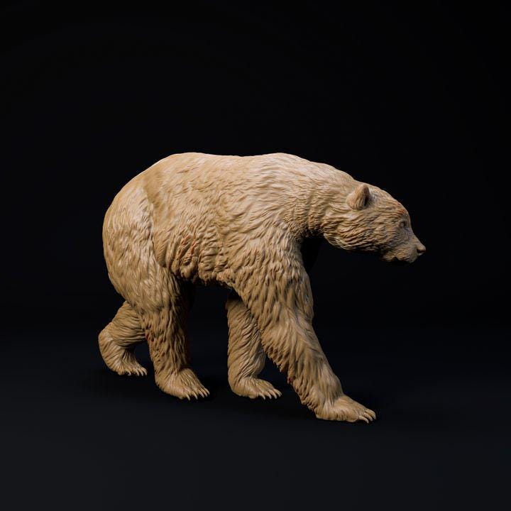 Arctodus Simus Short faced bear - UNPAINTED 3D Resin Figure - Dino and Dog Miniatures