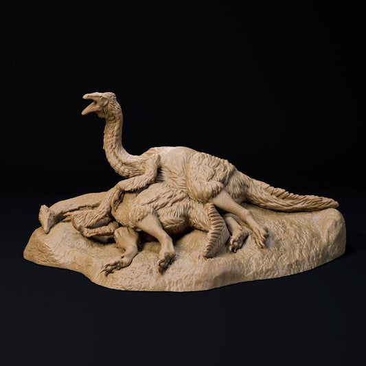Duonychus tsogtbaatari resting - UNPAINTED - Dino and Dog Miniatures