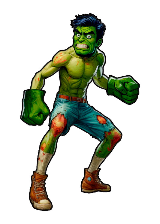 The Incredible Sulk - Zombie - UNPAINTED 3D FAN ART Figure - Falcata 3d