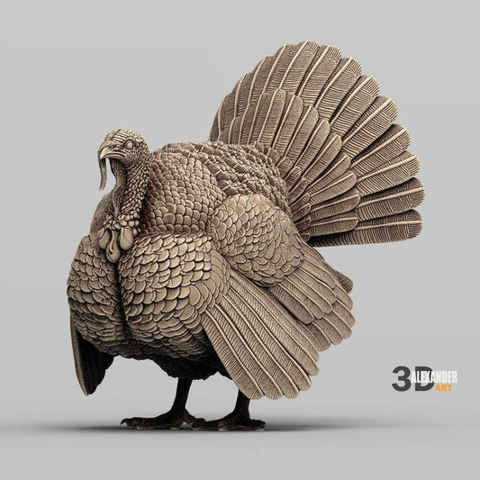 Turkey - UNPAINTED 3D figure - Alexander3dart