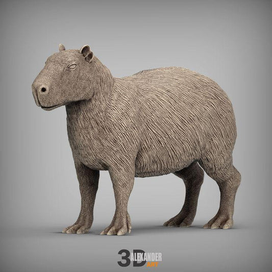 Capybara - UNPAINTED 3D figure - Alexander3dart