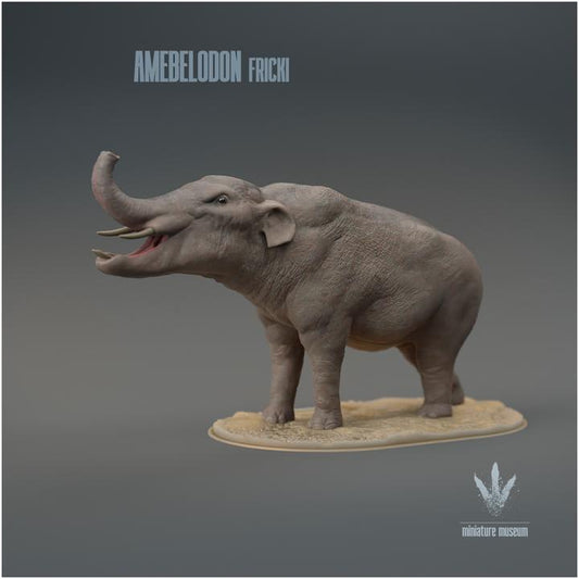 Amebelodon fricki : Warning - UNPAINTED 3D Resin Figure - Miniature Museum