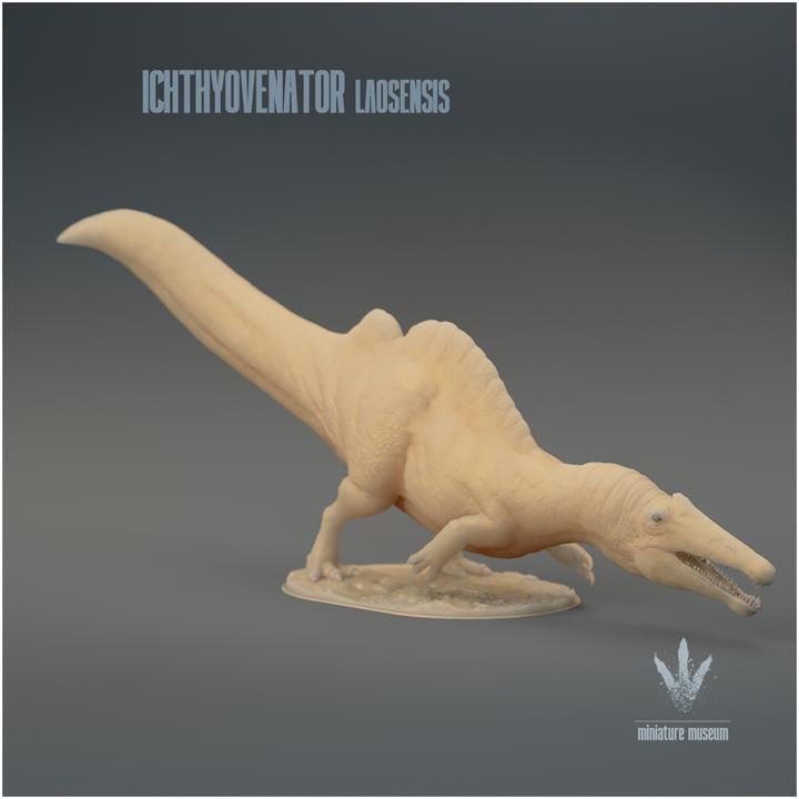 Ichthyovenator laosensis : Hunting - UNPAINTED 3D Resin Figure - Miniature Museum