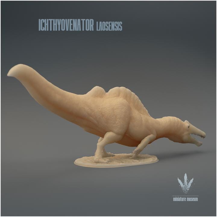 Ichthyovenator laosensis : Hunting - UNPAINTED 3D Resin Figure - Miniature Museum