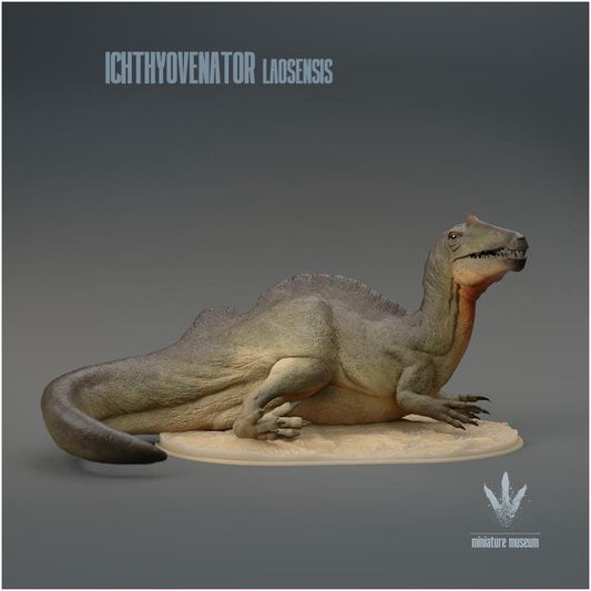 Ichthyovenator laosensis : Resting - UNPAINTED 3D Resin Figure - Miniature Museum
