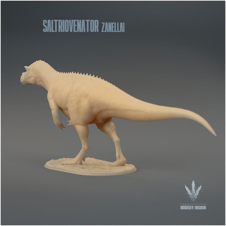 Saltriovenator zanellai : The Saltrio Hunter - UNPAINTED 3D Resin Figure - Miniature Museum