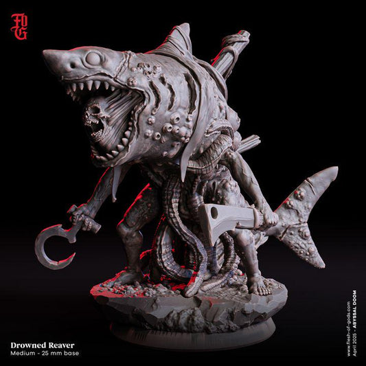 Drowned Reaver - UNPAINTED 3D Figure - Flesh of Gods