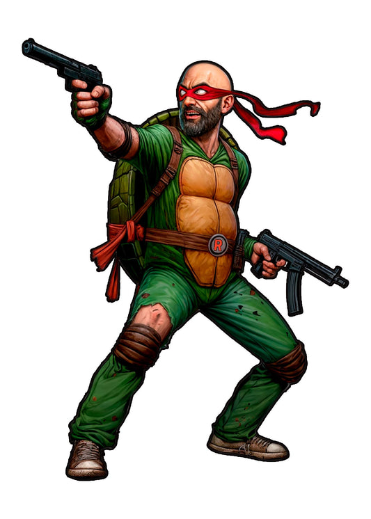 Turtleocalypse - Zombie - UNPAINTED 3D FAN ART Figure - Falcata 3d