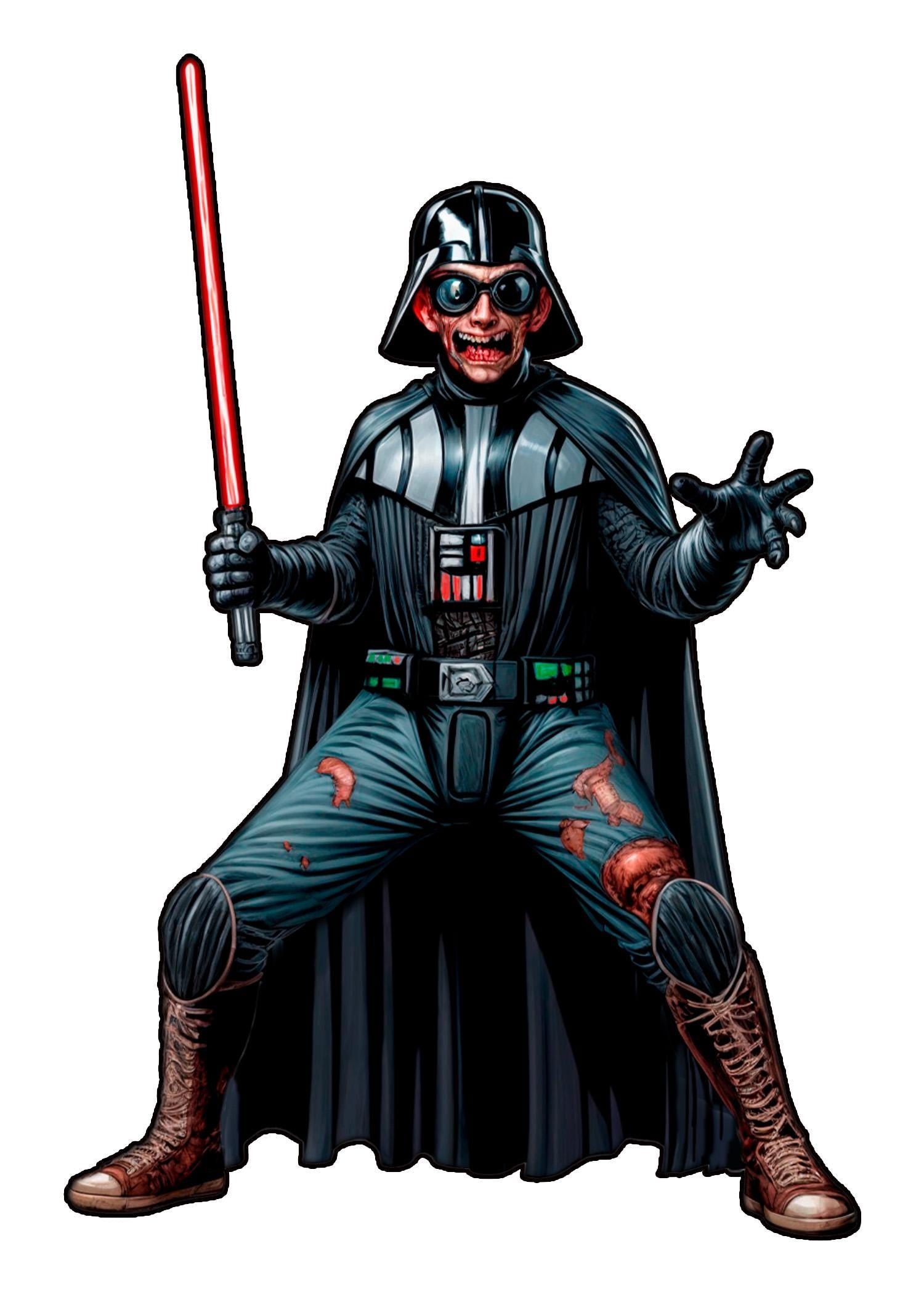 Dork Vader - Zombie - UNPAINTED 3D FAN ART Figure - Falcata 3d