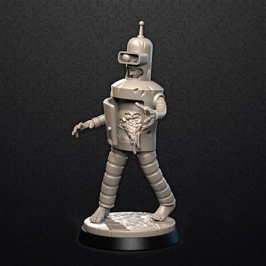 Robot Zombie - UNPAINTED 3D FAN ART Figure - Falcata 3d