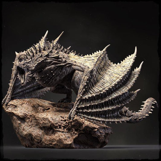 North American Elder Wyvern - UNPAINTED 3D Resin Figure - Evox Arts