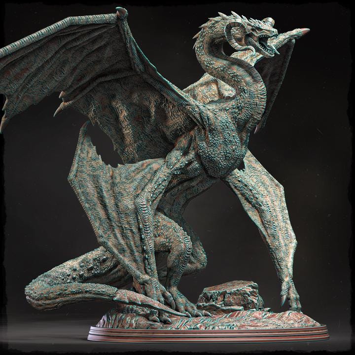 Vaelyxion, the Skyfather - UNPAINTED 3D Resin Figure - Evox Arts