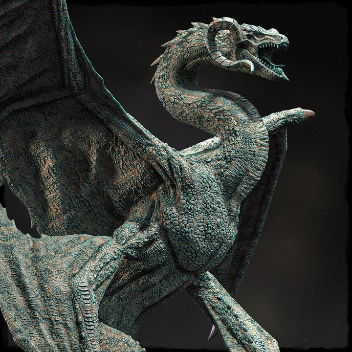 Vaelyxion, the Skyfather - UNPAINTED 3D Resin Figure - Evox Arts