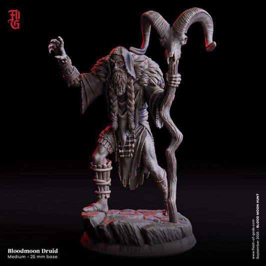 Bloodmoon Druid - UNPAINTED 3D Figure - Flesh of Gods