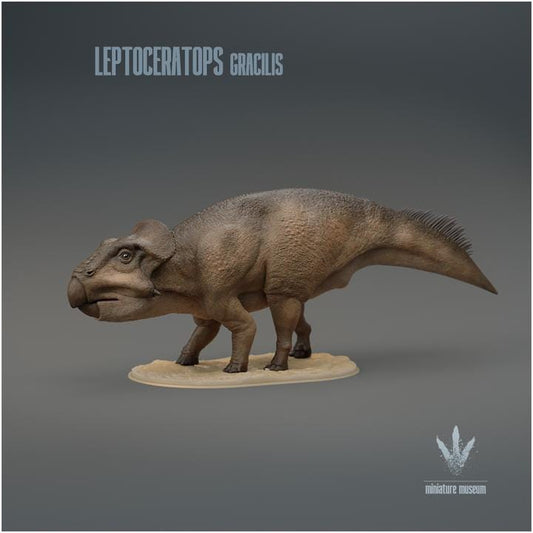Leptoceratops gracilis : The Small Horn Face - UNPAINTED 3D Resin Figure - Miniature Museum