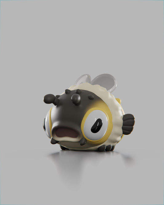 Puffeebee - UNPAINTED 3D Resin Figure - Grumpii Art Toy
