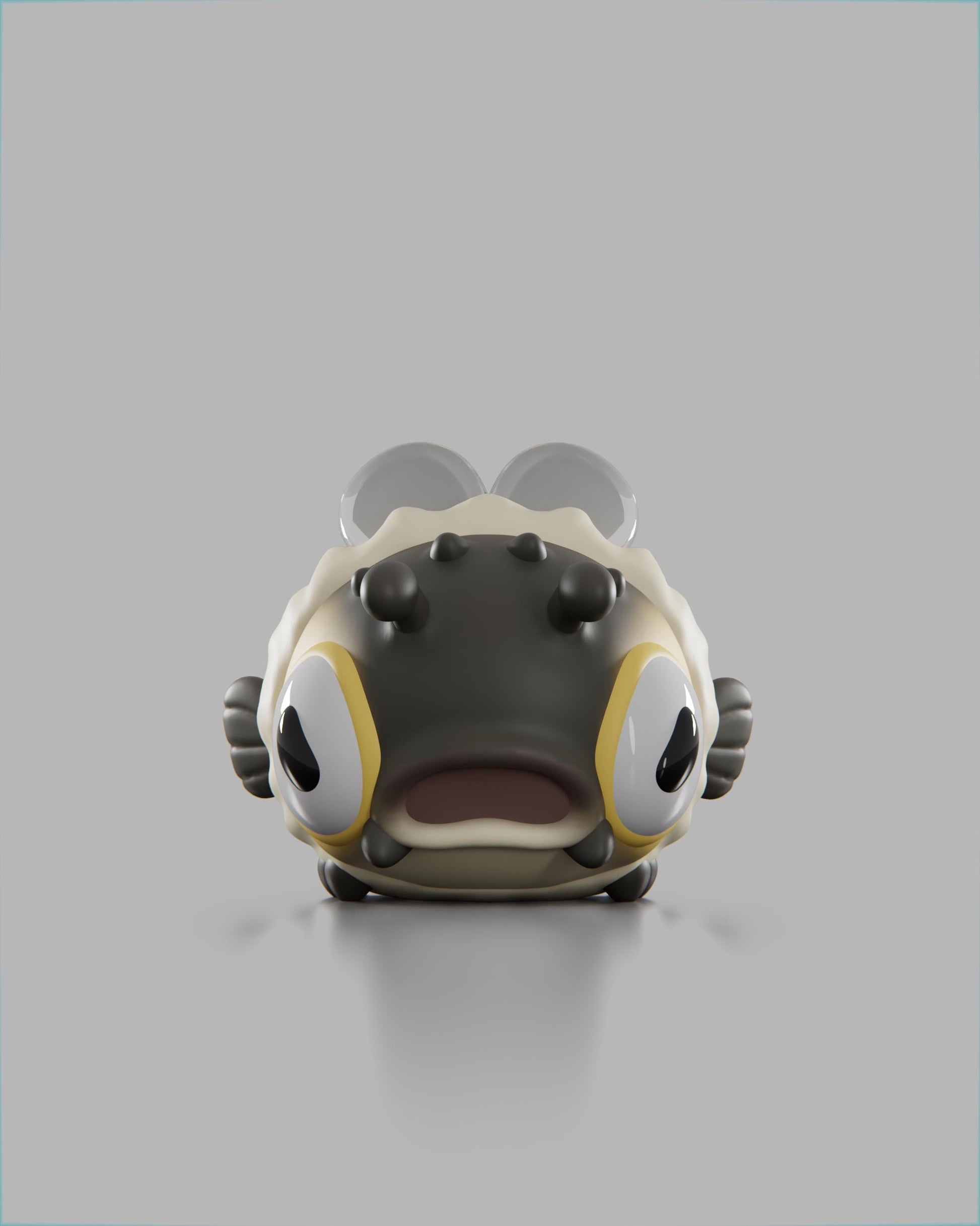 Puffeebee - UNPAINTED 3D Resin Figure - Grumpii Art Toy