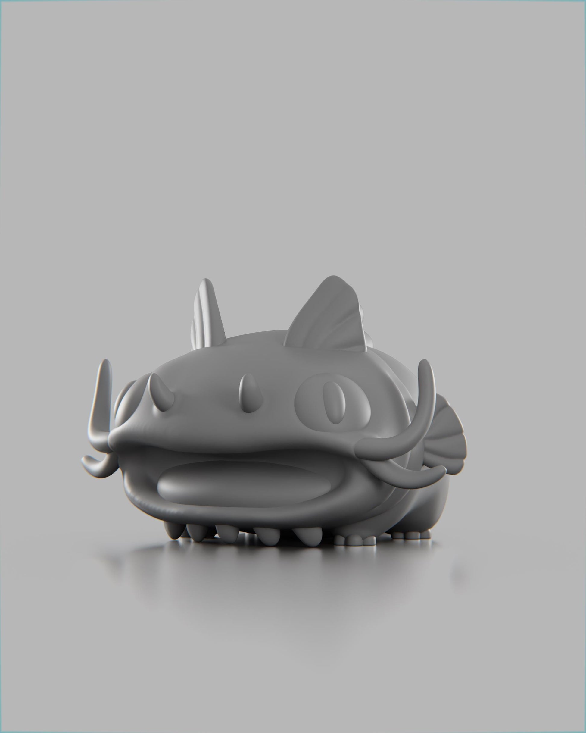 Catfish - UNPAINTED 3D Resin Figure - Grumpii Art Toy