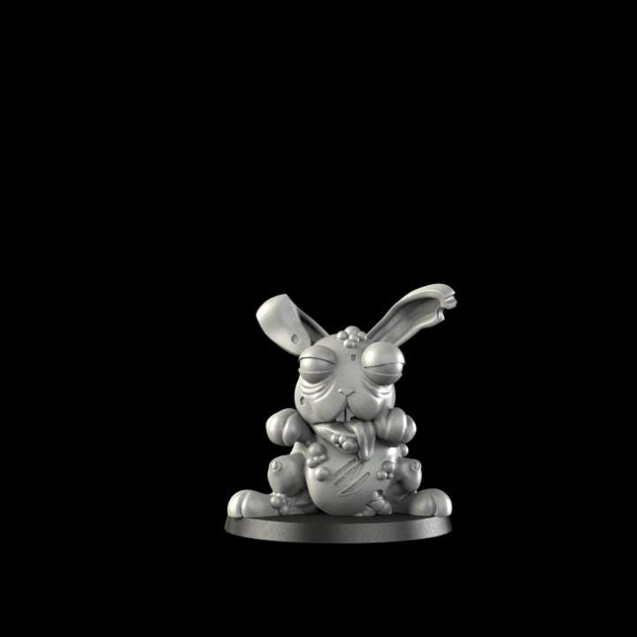 Bunnies - UNPAINTED 3D Resin Figure - Crosslances