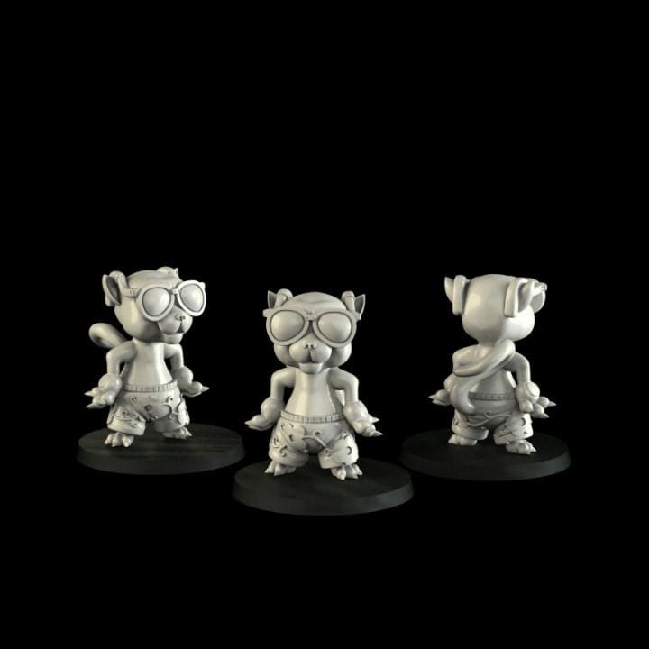 Pool Party - UNPAINTED 3D Resin Figure - Crosslances