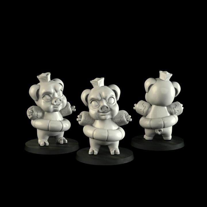 Pool Party - UNPAINTED 3D Resin Figure - Crosslances