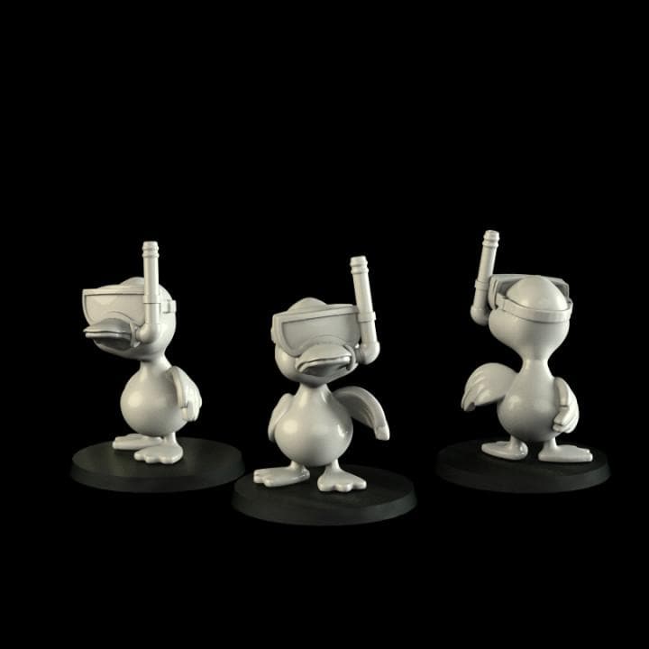 Pool Party - UNPAINTED 3D Resin Figure - Crosslances