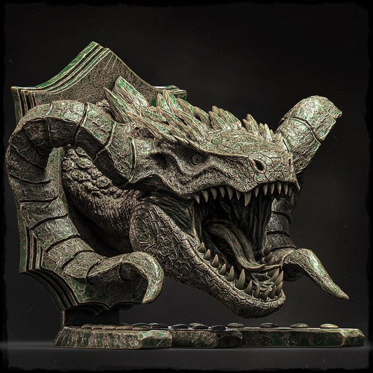 Vaelyxion (Head Trophy) - UNPAINTED 3D Resin Figure - Evox Arts