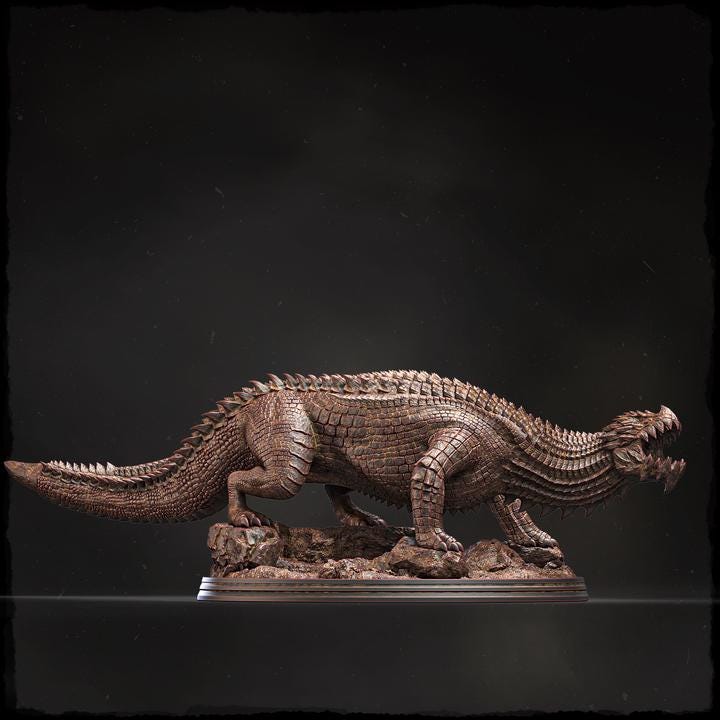Alpine Drake - UNPAINTED 3D Resin Figure - Evox Arts