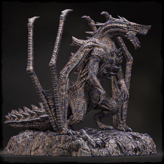 Threxul, the Oilfire Maw - UNPAINTED 3D Resin Figure - Evox Arts