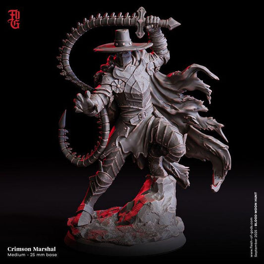 Crimson Marshal - UNPAINTED 3D Figure - Flesh of Gods