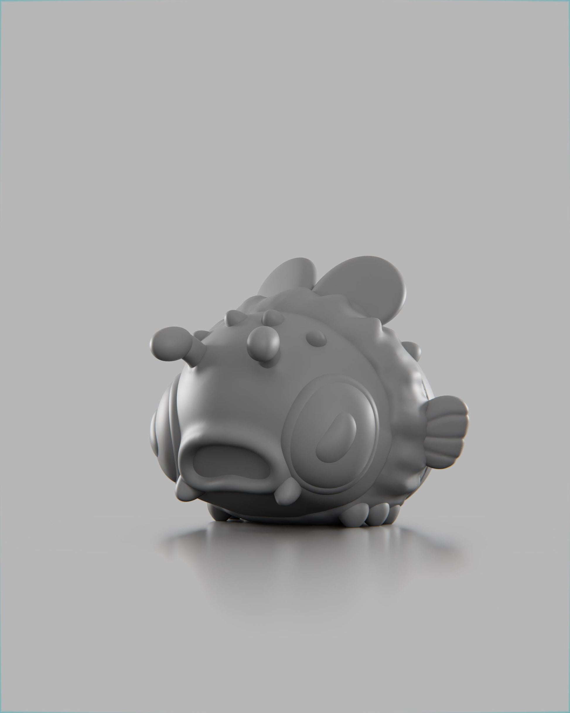 Puffeebee - UNPAINTED 3D Resin Figure - Grumpii Art Toy