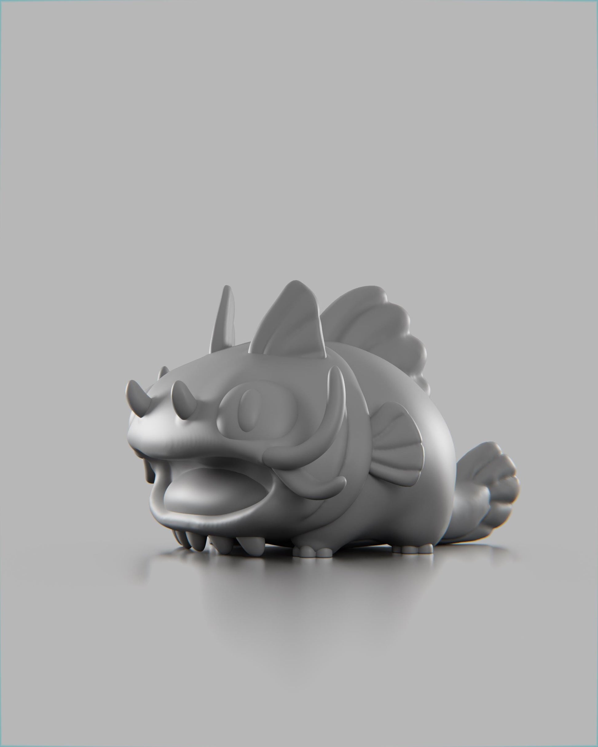Catfish - UNPAINTED 3D Resin Figure - Grumpii Art Toy