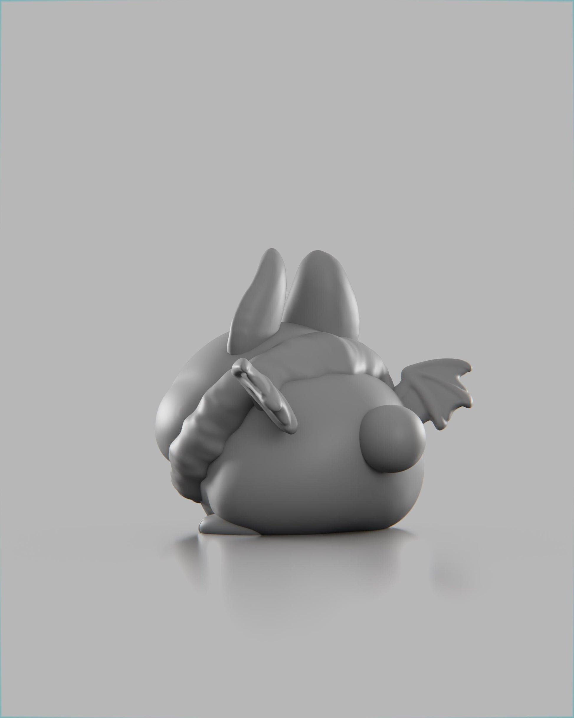 Batbunny - UNPAINTED 3D Resin Figure - Grumpii Art Toy