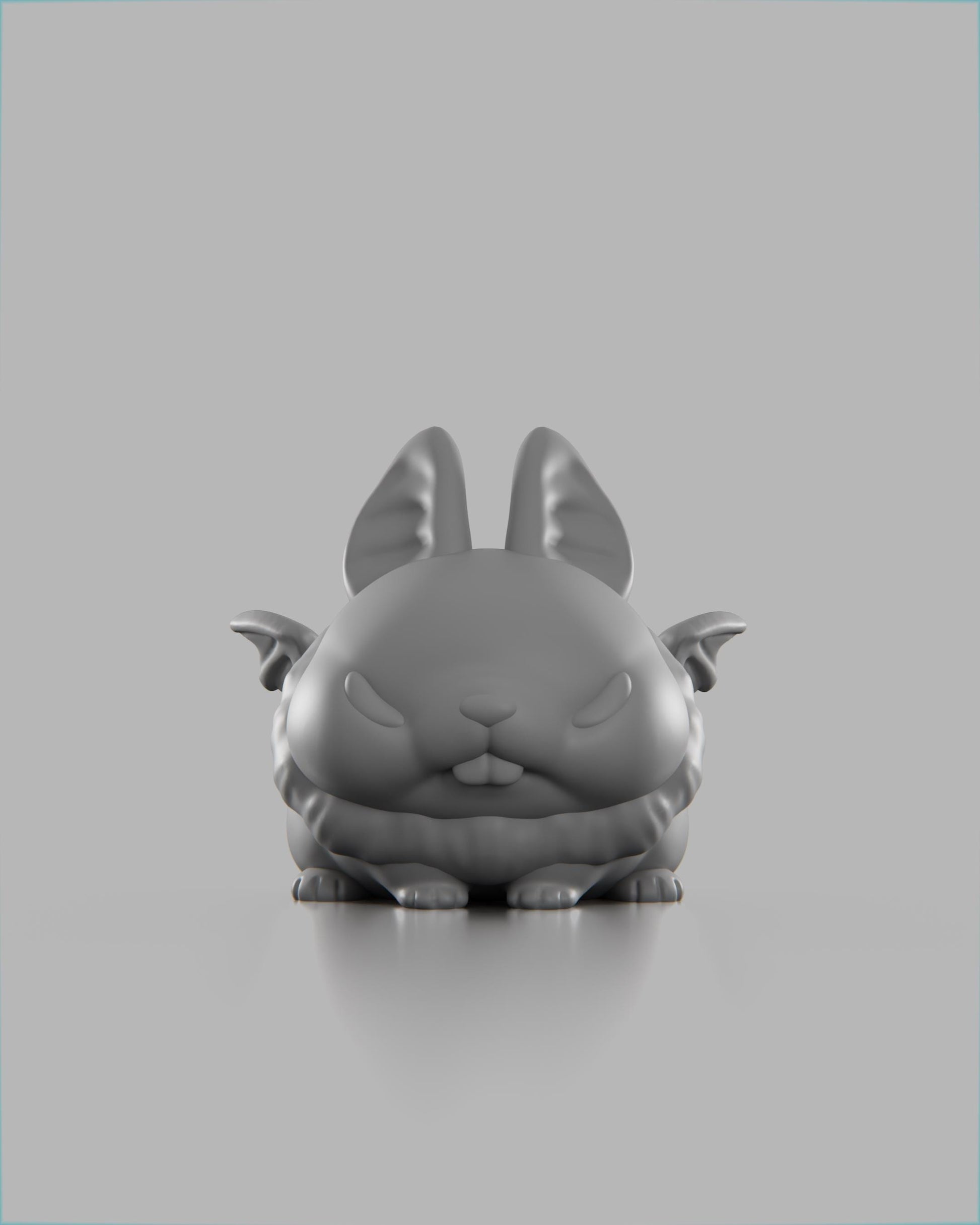 Batbunny - UNPAINTED 3D Resin Figure - Grumpii Art Toy