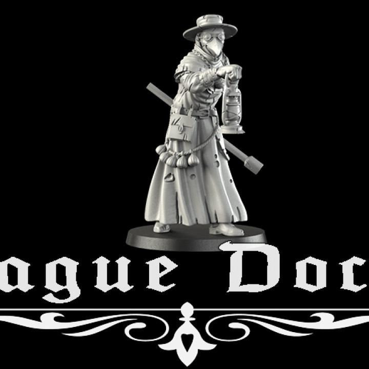 Plague Doctor - UNPAINTED 3D Resin Figure - Crosslances