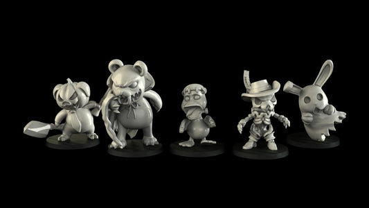 Halloween Critters - UNPAINTED 3D Resin Figure - Crosslances