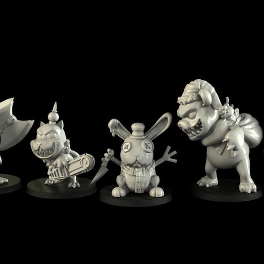 Holiday Critters - UNPAINTED 3D Resin Figure - Crosslances