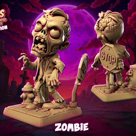 Zombie Chubhead - FAN ART Classic Monster Collection - Heroes and Beasts