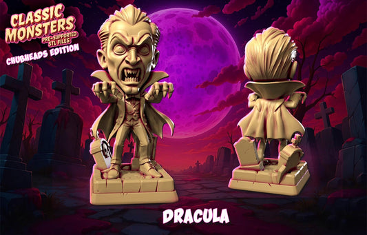 Dracula Chubhead - FAN ART Classic Monster Collection - Heroes and Beasts