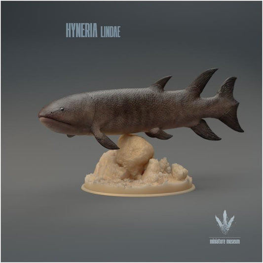 Hyneria lindae : The Prehistoric Lobe-finned Fish - UNPAINTED 3D Resin Figure - Miniature Museum