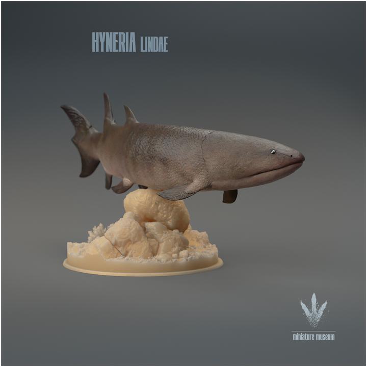 Hyneria lindae : The Prehistoric Lobe-finned Fish - UNPAINTED 3D Resin Figure - Miniature Museum