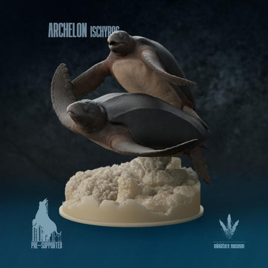 Archelon ischyros : Swimming Giants - UNPAINTED 3D Resin Figures - Miniature Museum