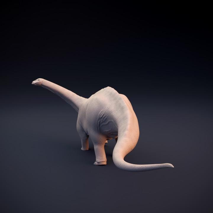 Apatosaurus - UNPAINTED 3D Resin Figure - Dino and Dog Miniatures